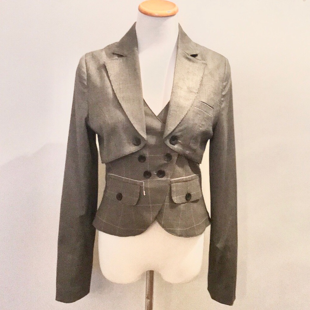 Dept Blazer | Unique Details | High Low Hem | Sz M